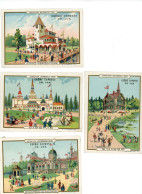 4 Chromos Crême Express Ch. Jux ,exposition Universelle 1900 - Van Houten