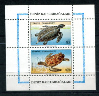 TÜRKEI - Block 28, Bl.28 Mnh - Schildkröten, Turtles, Tortues - TÜRKIYE / TURQUIE - Hojas Bloque