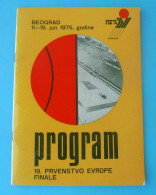 FIBA EuroBasket 1975 (European Basketball Championship '75.) Old Rare Official Programme * Pallacanestro Baloncesto - Books