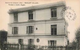 95 - BAILLET - S17692 - Institution Jeanne D'Arc - Terrasse Et Jardin Anglais - Baillet-en-France