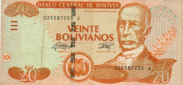 BOLIVIA 20 BOLIVIANOS 2015 - P-244a.1 - CIRC. - Bolivië