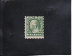 FRANKLIN 1C VERT NEUF SANS GOMME N° 167  YVERT ET TELLIER 1908-09 - Ungebraucht