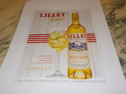 PUBLICITE LILLET TONIC 2016 - Alcools