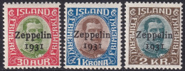 Iceland 1931 Sc C9-11  Air Post Set MNH** - Poste Aérienne
