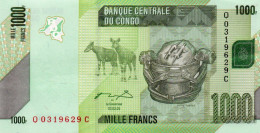 CONGO DEMOCRATIC REPUBLIC 1000 FRANCS 2005 P-101a. UNC - Democratic Republic Of The Congo & Zaire