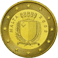 Malte, 50 Euro Cent, 2008, SUP, Laiton, KM:130 - Malta