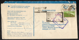 1993 Lettre Recommandée, Registered Letter (speed Post), Inde INDIA Bombay To Allahabad - Storia Postale