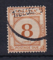 Malayan Postal Union: 1951/63   Postage Due   SG D19     8c   [Perf: 14]    Used - Malayan Postal Union