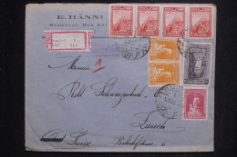 TURQUIE - Enveloppe En Recommandé De Istambul Pour La Suisse En 1928, Affranchissement Varié - L 144071 - Storia Postale