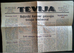 LATVIJA 1944 Avize TEVIJA #288 - Geography & History