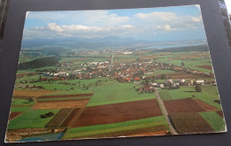 Fehraltdorf, Flugaufnahme, Mit Pfäffikon, Pfäffikersee Und Bachtel - Photo Und Verlag E. Baumann, Winterthur - # 977 - Bauma