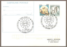 Cartolina Postale Roma Aurelio 21.11.1982 Assemblea Naz.Giovani Esploratori Italiani Francobolli Rocca Di Calascio 50 2 - Collections & Lots