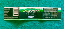 WATER Label - Caledonian Sparkling Water - SCOTLAND - Autres & Non Classés