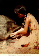 Canada Halifax Nova Scotia Museum Micmac Indian Girl Shaping A Cooking Vessel - Halifax