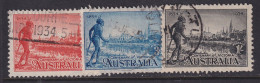 Australia, Scott 142a- 144a (SG 147a-149a), Used - Usati
