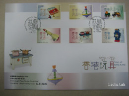 2023 China HK  "Toys Of Hong Kong – 1970s To 1980s"  Stamps First Day Cover - Lettres & Documents