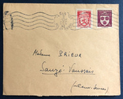 France, N°555 Et 557 Sur Enveloppe, De PARIS 9.12.1942 - (B3044) - 1921-1960: Modern Period