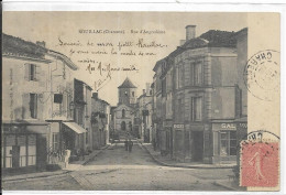 D 16. ROUILLAC.  RUE D ANGOULEME  CARTE ECRITE - Rouillac