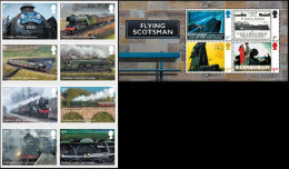 GROSSBRITANNIEN GRANDE BRETAGNE GB 2023 M/S FLYING SCOTSMAN+SET 8V SG 4783-90+MS4791 MI 5144-1+B5152-5 YT 5536-42+F5544- - Ongebruikt