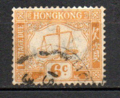 Col33 Colonie Britannique Hong Kong 1924 Taxe N° 4 Oblitéré Cote 2020 : 17,50€ - Timbres-taxe