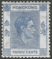 Hong Kong. 1938-52 KGVI. 30c MH. SG 152 - Ungebraucht