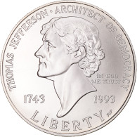 Monnaie, États-Unis, Dollar, 1993, U.S. Mint, Philadelphie, SPL+, Argent - Herdenking