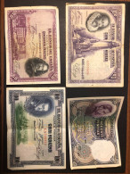 Spagna Spain 10 Banconote Da 50 Centimos A 100 PESETAS 1925-1937 Lotto 2352 - 500 Pesetas