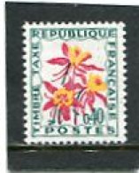 FRANCE - 1971  40c  POSTAGE DUE  FLOWERS   MINT NH - 1960-.... Postfris