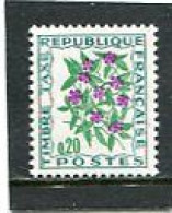 FRANCE - 1971  20c  POSTAGE DUE  FLOWERS   MINT NH - 1960-.... Postfris