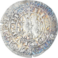 Monnaie, France, Jean II Le Bon, Gros Blanc Aux Fleurs De Lis, 1350-1364, TTB - 1350-1364 Juan II El Bueno