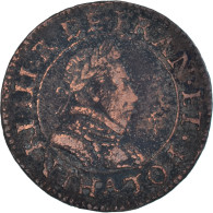 Monnaie, France, Henri III, Double Tournois, 1582, Paris, TB+, Cuivre, CGKL:84 - 1574-1589 Hendrik III