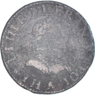 Monnaie, France, Henri III, Double Tournois, Date Incertaine, Paris, TB, Cuivre - 1574-1589 Hendrik III