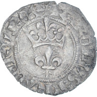 Monnaie, France, Charles VI, Double Tournois, 1380-1422, TTB, Billon - 1380-1422 Charles VI Le Fol