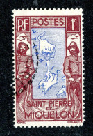 1025 Wx St Pierre 1932 Scott 136 Used (Lower Bids 20% Off) - Usati