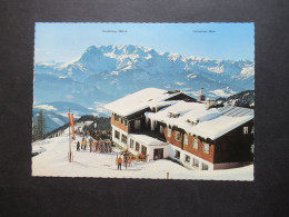 Österreich 1974 Echtfoto AK Mit Grünem Stempel Linzer Esperanto Schiwoche 1974 Strussing Werfenweng 16. - 23. Februar - Brieven En Documenten