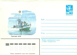 RUSSIE / ENTIER POSTAL ILLUSTRE  PAR UNE VEDETTE RAPIDE MILITAIRE - Ships