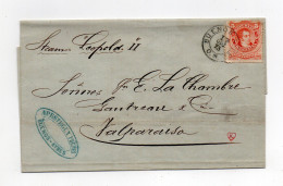 !!! ARGENTINE, LETTRE DE BUENOS AIRES POUR VALPARAISO DE 1873 - Briefe U. Dokumente