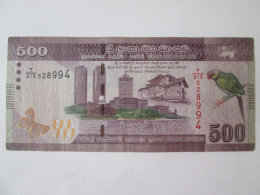 Rare Year! Sri Lanka 500 Rupees 2017 Banknote - Sri Lanka