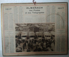 Somme / 80 / Calendrier / Almanach Des Postes Et Des Télégraphes / 1917 / Edit: Oberthur – Rennes - Formato Grande : 1901-20