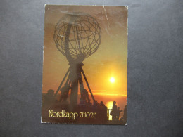 Norwegen 1982 Schiffspost / AK Und Stempel Trondheim - Kirkenes Nordkapp Nach Bergen Gesendet - Brieven En Documenten