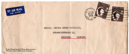 L66912 - Australien - 1954 - 2@2'- Aborigine-Kunst A LpBf MELBOURNE -> Westdeutschland - Lettres & Documents