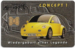 Spain - Telefónica - Cars (Prototypes) - Concept 1 Volkswagen - P-072 - 04.1994, 100PTA, 6.600ex, Mint - Privatausgaben