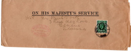 L66919 - Grossbritannien - 1936 - 1/2d KGV EF A Streifband LONDON -> Schweiz - Lettres & Documents