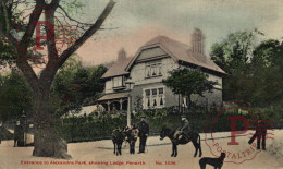 ENTRANCE TO ALEXANDRA PARK, SHOWING LODGE, PENARTH - Glamorgan