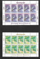 AZERBAIDJAN 1999 FEUILLETS  EUROPA-ANIMAUX-PARCS  YVERT N°384/85  NEUF MNH** - 1999