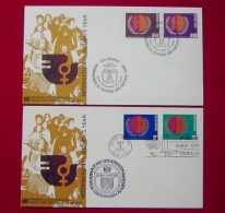 United Nations  FDC,1975 International Year Of Women，2 Covers - FDC