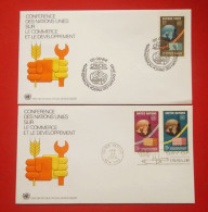 United Nations  FDC,1976 Conference On Trade And Development，2 Covers - FDC