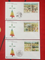 United Nations  FDC,1986 Development Plan Soil Erosion Forest Environmental Protection，3 Covers - FDC