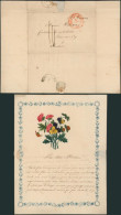 Précurseur - LAC Illustrée Daté De Bruxelles (1834, Fleur) çàd Cachet Dateur à Perles T13 > Louvain, Port "10" - 1830-1849 (Belgio Indipendente)