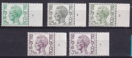 Belgie M Plaatnummer YT** 2-5 - Stamps [M]